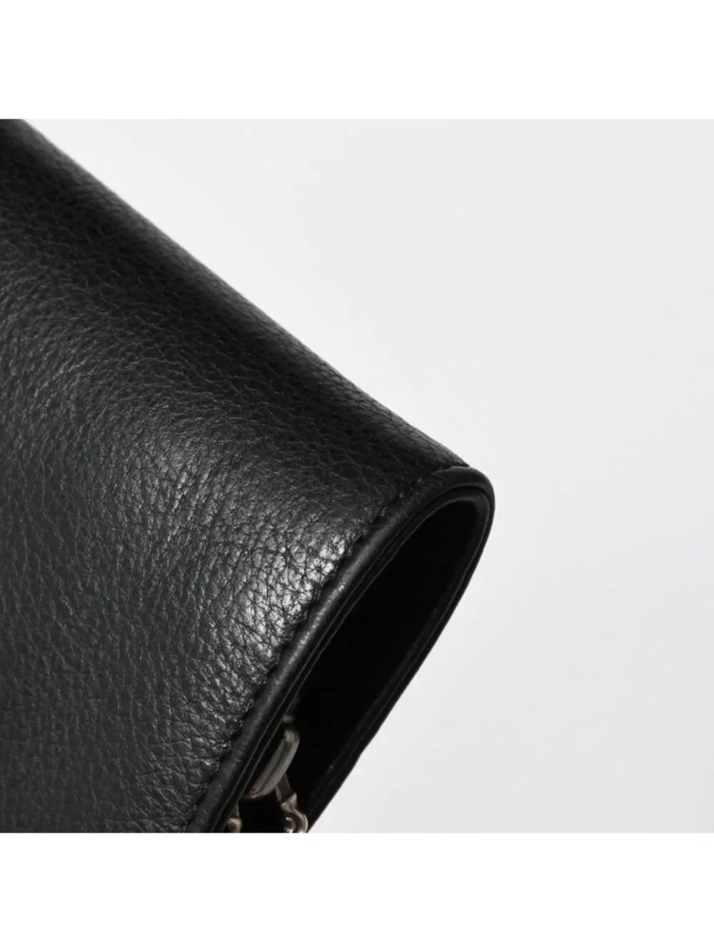 Chrome Hearts Wallet Joey Bifold Dagger Zip Scroll Label Black